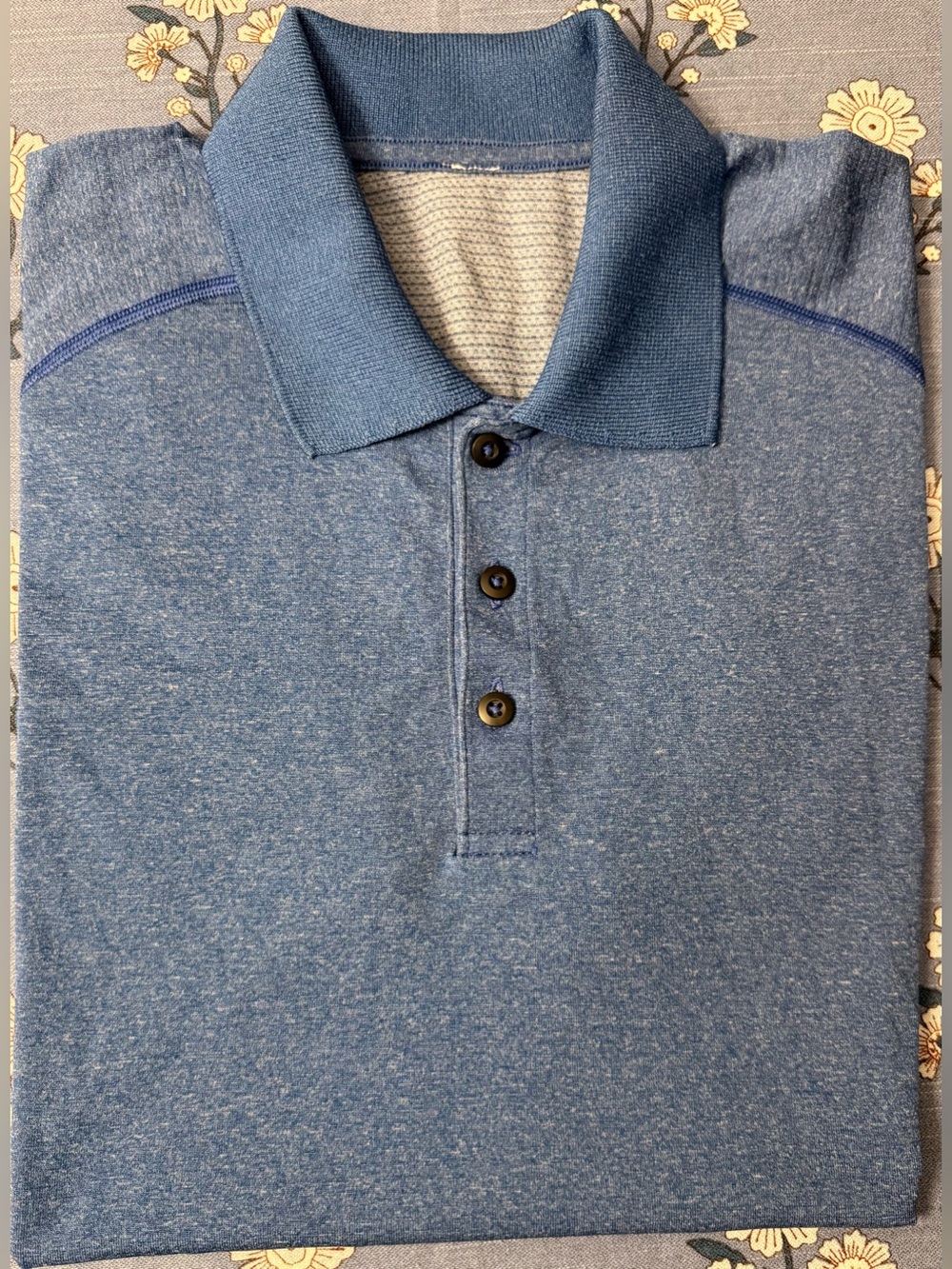 Lululemon Metal Vent Tech Polo 2.0 – L – Midnight Shadow /Tempest Blue - EUC